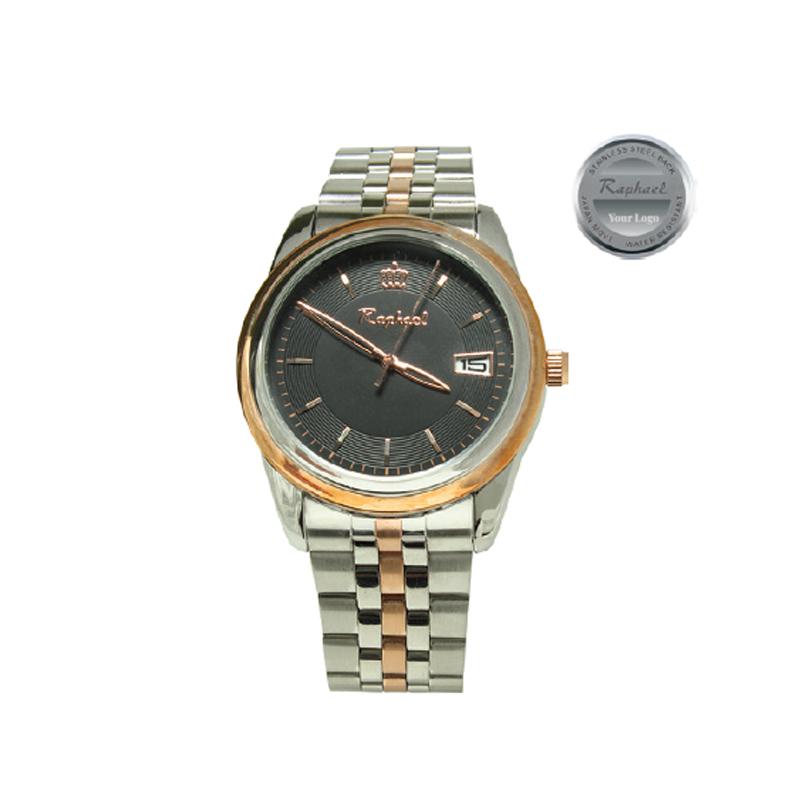 Raphael Stainless Steel Wristwatch With Date Display